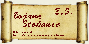 Bojana Stokanić vizit kartica